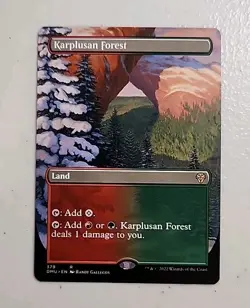 Karplusan Forest (Borderless) Dominaria United Regular MTG - Image 1