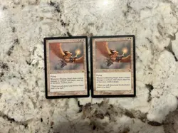 Mtg Blinding Angel x2 - Magic the Gathering Blinding Angel Nemesis Played - Image 1