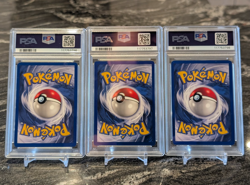 3x Shadowless PSA Base Set Bulbasaur Charmander Squirtle Pokemon 44 46 63/102 - - Image 2