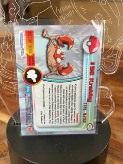 Krabby #98 - Foil Holo - Blue Logo - 2000 Pokemon Topps TV Animation - Image 2