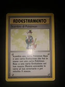 carta pokemon Scambio Di Pokemon ita Rara set base 77/102 italiana - Image 1