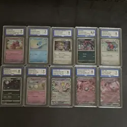 Pokemon Graded Bundle Of 10 Slabs - Image 1