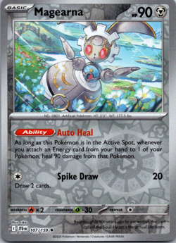 Magearna 107/159 Pokemon Journey Together SV09 Reverse Holo Rare NM - Image 1