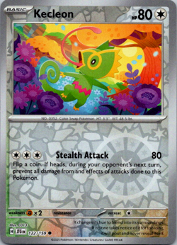 ✨Pokemon - Kecleon - Reverse Holo - Common - 122/159 - Journey Together (NM)✨ - Image 1