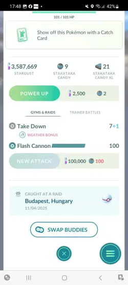 Pokemon Go Shiny Ultra Beast stakataka - Image 2