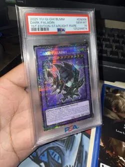 2025 YU-GI-OH! DARK PALADIN BLMM 1ST ED STARLIGHT RARE #EN008 PSA 10 GEM MINT - Image 1