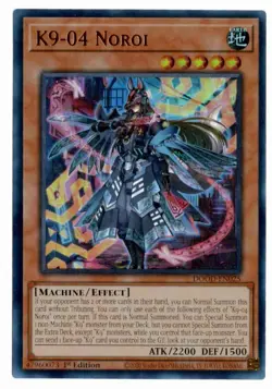 Yu-Gi-Oh! K9-04 Noroi Ultra Rare DOOD-EN025 - Image 1