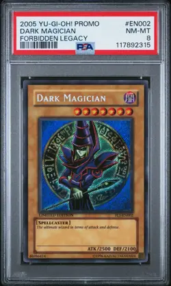 2005 YU-GI-OH! Promo Forbidden Legacy #EN002 Dark Magician NM-MT PSA 8 - Image 1