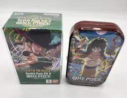 One Piece TCG Tin Pack Set Vol. 1 & Double Pack Set Vol. 8 Legacy of the Master - Image 2