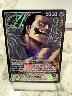 ONE PIECE THE AZURE SEA'S SEVEN CROCODILE ALT ART LEADER OP14-079 ALTERNATE ART - Image 1