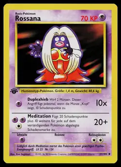 Pokemon Card - Jynx German 1st Edition Base Set 31/102 Uncommon - Image 1