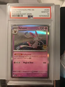 Pokemon Sylveon 2025 Day Stamped Holo Promo Card 040/131 - Image 1