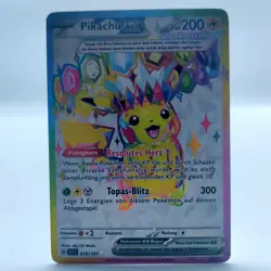 Pokemon Pikachu EX Deutsch 219/191 Sturmische Funken Terakristall FA Near Mint - Image 1