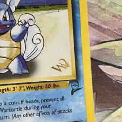 WARTORTLE W PROMO Stamped Pokemon Card - WOTC Base Set 2 63/130 - Image 4