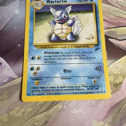 WARTORTLE W PROMO Stamped Pokemon Card - WOTC Base Set 2 63/130 - Image 5