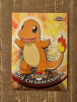 Pokemon Card - Charmander #04 - Topps Chrome LP - Image 1