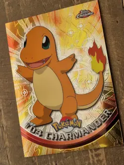 Pokemon Card - Charmander #04 - Topps Chrome LP - Image 2
