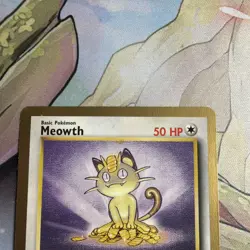 1999 Pokemon TCG Meowth Jungle Gold Bordered Fruit Roll Promo Card 56/64 - Image 2