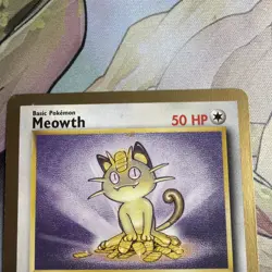 1999 Pokemon TCG Meowth Jungle Gold Bordered Fruit Roll Promo Card 56/64 - Image 3