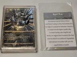 Vintage 23k Gold Plated Togepi Pokemon Card Promo Burger King 1999 Sealed w/COA - Image 2