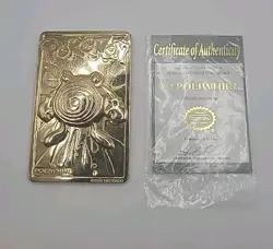 Poliwhirl - Pokemon 23k Gold Plated Trading Card Burger King Promo 1999 Nintendo - Image 1