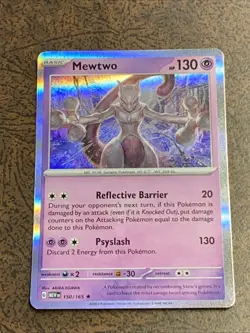 Mewtwo 150/165 SV151 Rare Holo Pokemon Card - Image 1