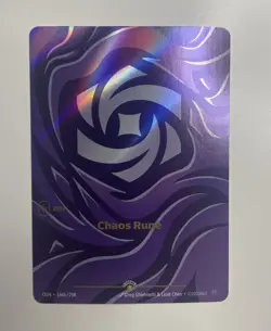 Chaos Rune Alt Art 166b/298 - Riftbound Nexus Night Promo Card English NM - Image 1