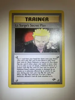 Lt Surges Secret Plan 107/132 Gym Challenge Non Holo Rare Pokemon Tcg Card WOTC - Image 1