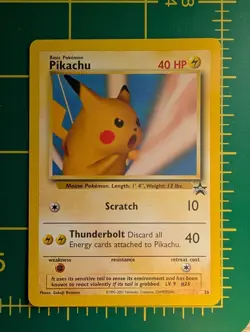 PIKACHU 26 WOTC Black Star Promo - 26 - Pokemon Card - LP #26 snap - Image 1