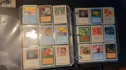 Mtg Binder Full Of Cards 700+ Vintage Classic Border Lot RAREs Blk Wht Border - Image 3