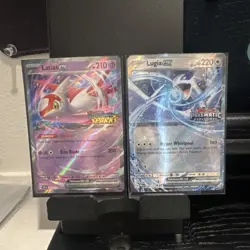 Pokemon Latias EX & Lugia EX Sparking Sparks Prismatic Evolutions Holo Card Lot - Image 1