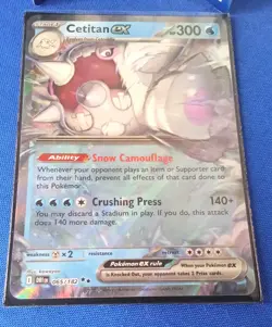 Cetitan ex 65/182 Holo Double Rare Card - Pokemon TCG - Destined Rivals - NM - Image 2