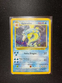 Gyarados (Spanish) 6/102 - Holo Rare (Base Set) Poor Pokemon Card - Image 1