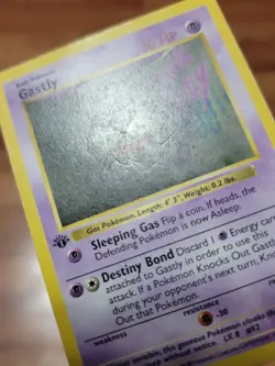 👻Pokemon Card Gastly 50/102 - 1st Edition Base Set Shadowless 1999 PL! - Image 2