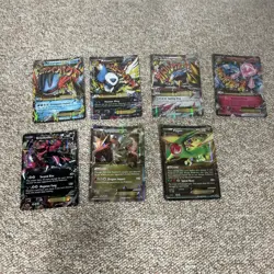 Pokemon Card Lot Xy, Jumbo Mega Ex Cards, Shiny Rare EXs. Cards are supersized. - Image 1