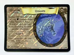 Harry Potter TCG Base Set Trading Cards 20/116 Unicorn Rare-Holo/Foil (LP) WOTC - Image 1