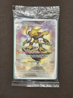 Pokemon Card - Alakazam 009 - Mega Evolution - Black Star Promo Sealed - Image 1
