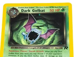 Pokemon Dark Golbat TCG Team Rocket Holo Card 7/82 Unlimited Excellent Condition - Image 3