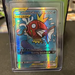 Magikarp & Wailord GX Tag Team 161/181 Sun and Moon Ultra Rare Pokemon Card - Image 1