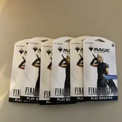Final Fantasy Play Booster Pack Lot Of 6 Magic the Gathering New/Sealed FF MTG - Image 1