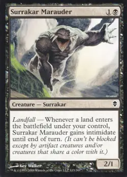 4X SURRAKAR MARAUDER 113/249 ZENDIKAR MTG MAGIC LP X4 (yourdeckbuilder) - Image 1