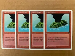 MTG 4x Active Volcano Chronicles OLD SCHOOL Pauper Magic the Gathering x4 NM - Image 1