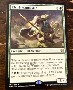 MTG - ELVISH WARMASTER - Kaldheim (R) NM x1 - Image 1