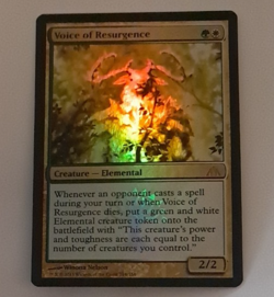 Voice of Resurgence FOIL LP Magic the Gathering Dragon's Maze MTG - Image 1