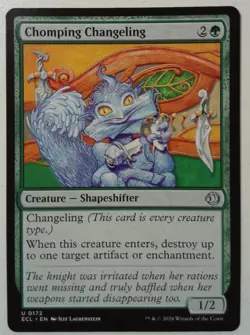 Chomping Changeling *Uncommon* Magic MtG x1 Lorwyn Eclipsed - Image 1