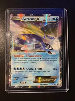 Pokemon TCG Aurorus EX Black Star Promos Holo Card XY102 - Image 1