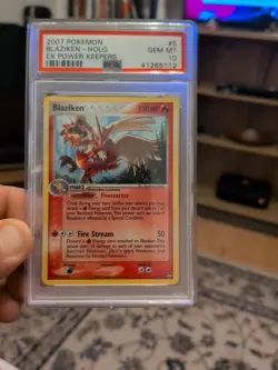 Pokemon PSA 10 2007 Blaziken Power Keepers, Fart Swirl Holo Pop. 71 - Image 1