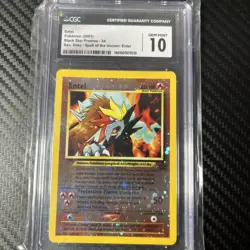 2001 Entei Black Star Promo Reverse Holo 34 CGC 10 Gem Mint Pokemon - Image 1