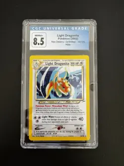 Pokemon (2002) Light Dragonite Neo Destiny -14/105 Holo CGC 8.5 - Image 1