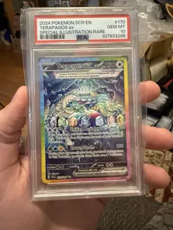 2024 POKEMON SCR EN-STELLAR CROWN SPECIAL ILLUSTRATION RARE TERAPAGOS EX PSA 10 - Image 1